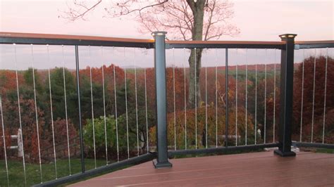 Fortress Vertical Cable Railing L Dover Ma Beach House Exterior Deck