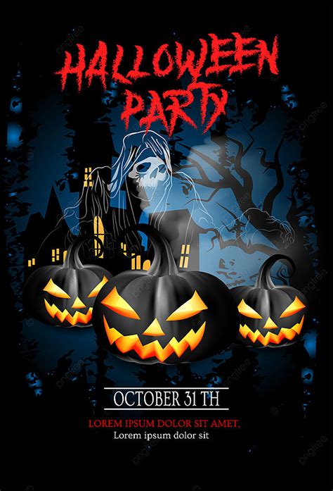 Halloween Party Flyer Template Download Template Download On Pngtree