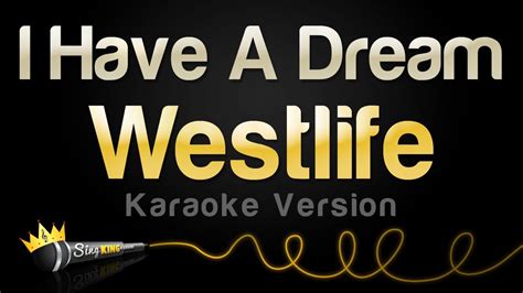westlife i have a dream karaoke version youtube