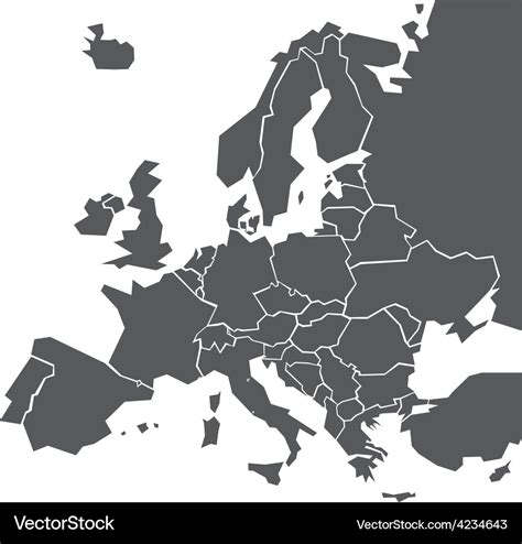 Free Vector Map Of Europe With Countries Of Colors Photos