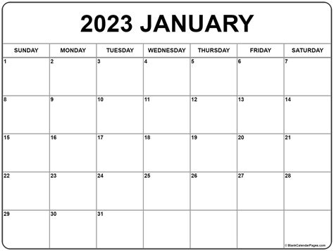 Printable Monthly Calendar For 2023 2023 Calendar Printable