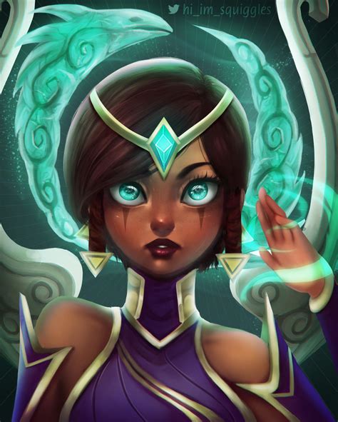 League Of Legends Karma By So Squiggly On Deviantart