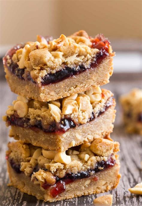 Peanut Butter And Jelly Bars Healthy Peanut Butter Cookies Peanut Butter Cookie Recipe Yummy