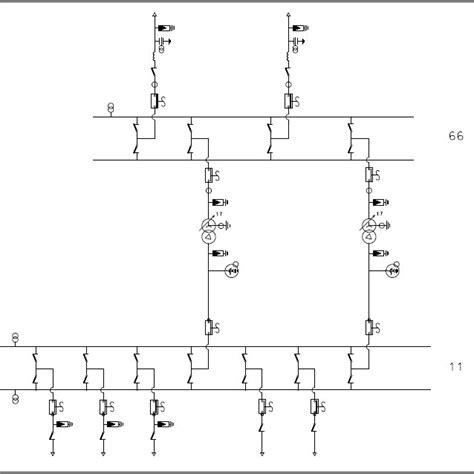 Example Of A 6611 Kv Single Line Diagram Download Scientific Diagram