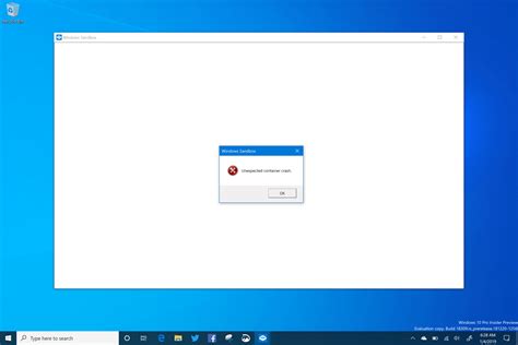 Windows Sandbox In Windows 10 19h1 Build 18309