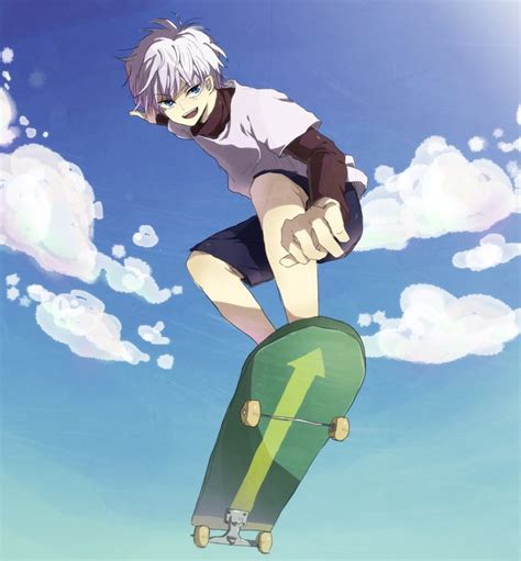 Killua Zoldyck Hunter X Hunter Skateboard Kirua Anime Personnages