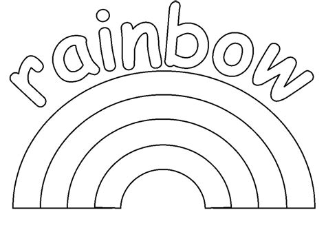 Rainbows are one of the most sought after subjects for children's coloring pages with parents throughout the world often looking for printable online rainbow coloring sheets. Rainbow Coloring Page | K5 Worksheets