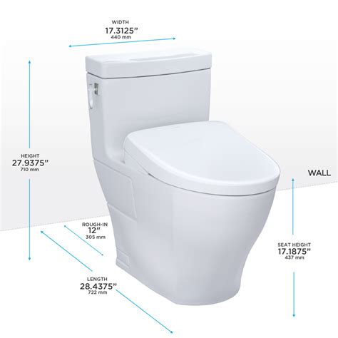 Toto Washlet Aimes One Piece Elongated 128 Gpf Toilet And Contempora