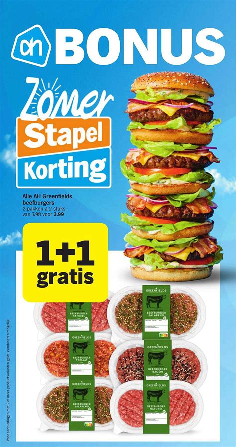 Alle AH Greenfields Beefburgers Aanbieding Bij Albert Heijn 1Folders Nl