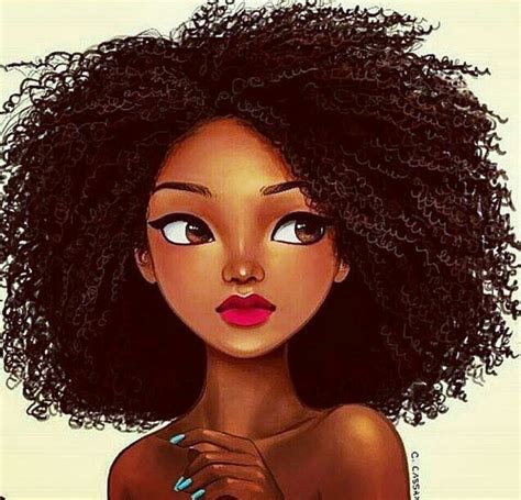 35 Latest Aesthetic Curly Hair Black Girl Drawing Mesintaip Buruk