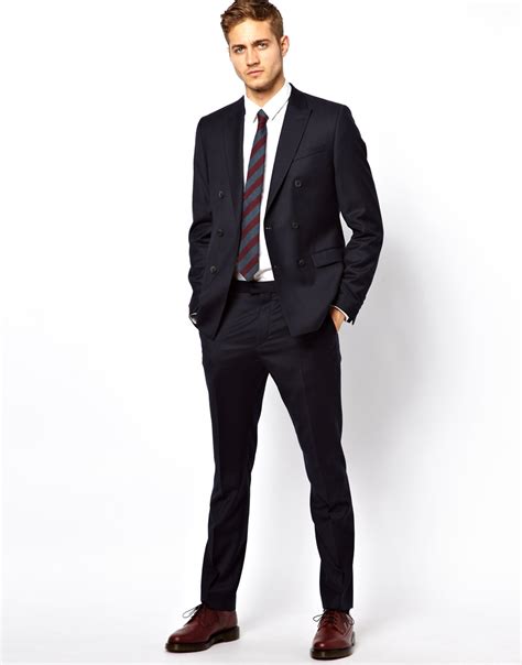 Designed in a modern cut for sartorial elegance, men's slim fit suits are ideal for weekday style. Penfield Slim Fit Suit Pants in Italian Fabric in Navy ...