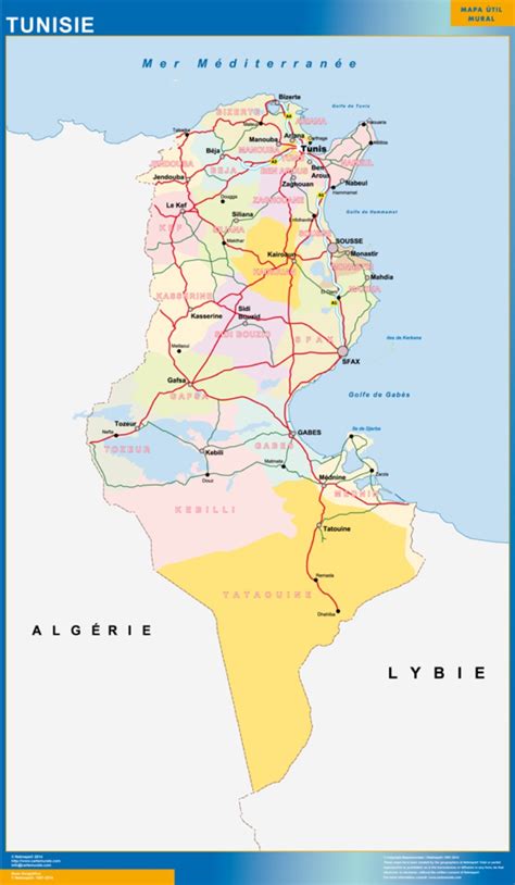 Mapa Túnez Tienda Mapas