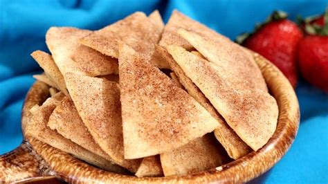 Baked Cinnamon Sugar Tortilla Chips Recipe Amy Lynns Kitchen