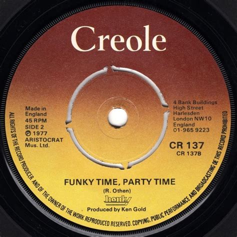 Honky Join The Party Funky Time Party Time Creole Records Uk 7
