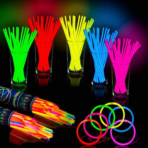 Bright 200 Pack Glow Sticks Party Supplies Glow In The Dark Fun Party