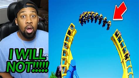 Top 10 Scariest Roller Coasters Of All Time Reaction Youtube