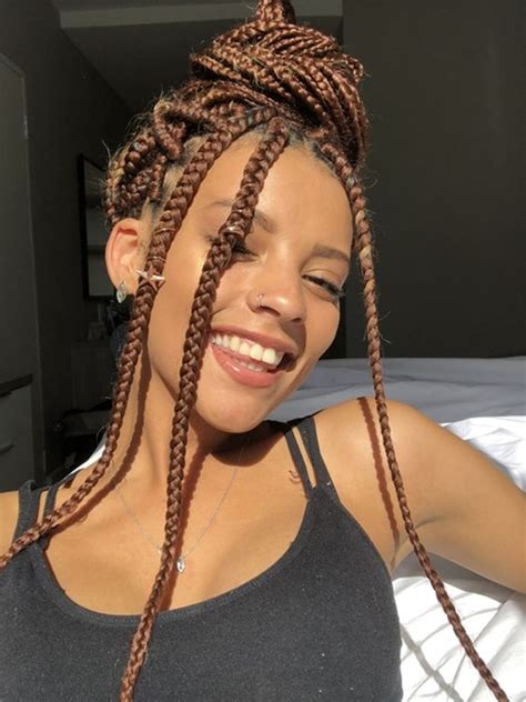 40 Unique Box Braids Hairstyles To Make You Look Super Office Salt