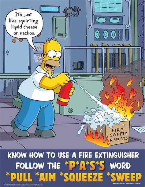 Safety Posters For The Generation Raised On The Simpsons Movies And TV Post In Safety