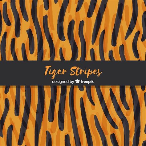 Tiger Stripes Background Free Vector