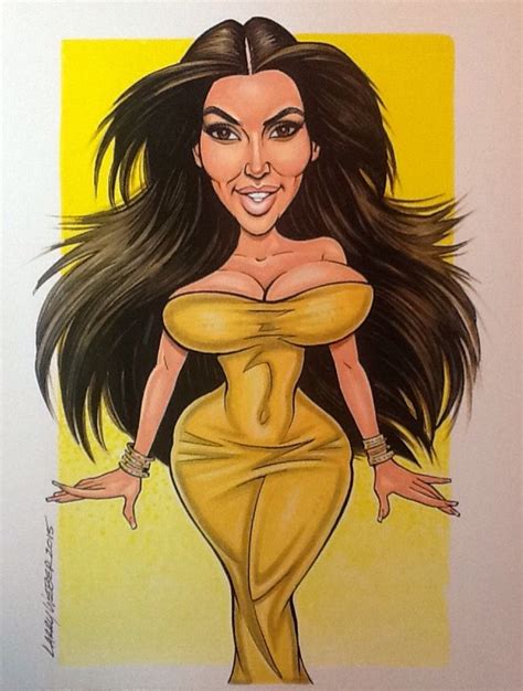Kim Kardashian Caricature Celebrity Caricatures Cool Art
