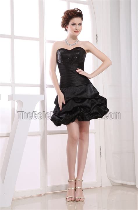 Cute Strapless A Line Little Black Dress Party Dresses Thecelebritydresses
