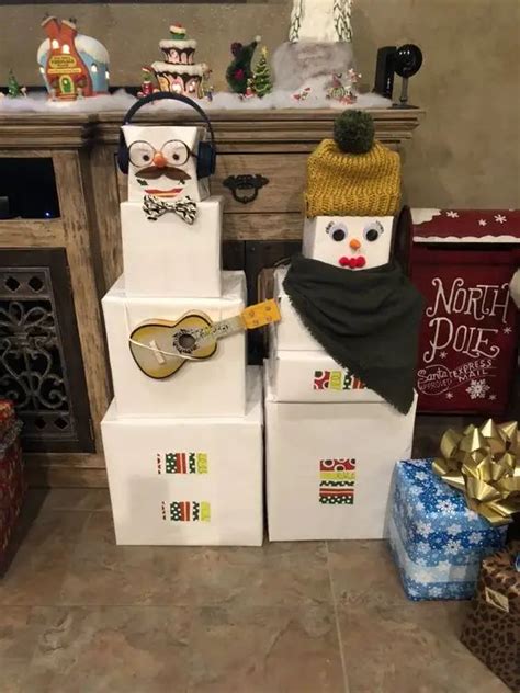 50 Adorable DIY Snowman Gift Tower Ideas That Are Almost Too Cute To