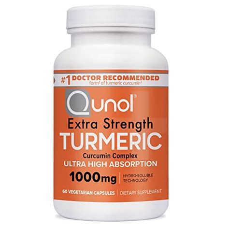 Turmeric Curcumin Capsules Qunol 1000mg Extra Strength Supplement