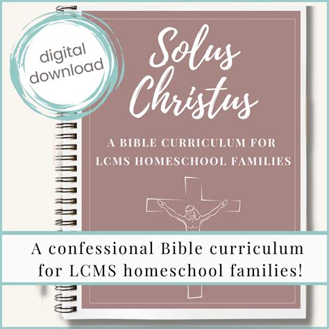 Digital Download Solus Christus The Bible Curriculum For Lcms