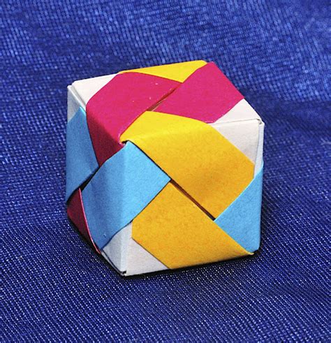 Cube Origami Paper Embroidery And Origami