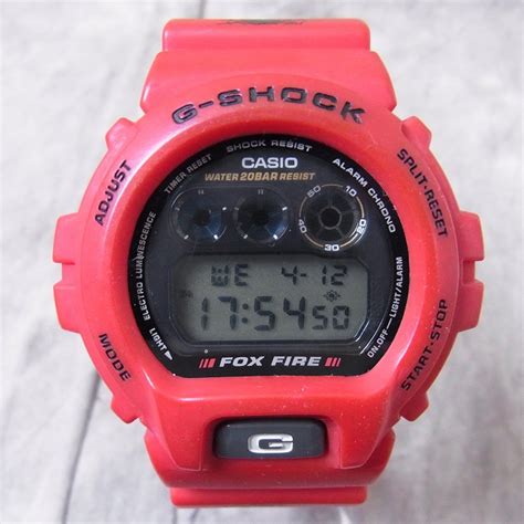 The rare fox fire is the thrasher limited edition. G-SHOCK/Gショック FOX FIRE 三つ目/レッド/ブラックフライベルト/DW-6900 買い取りました ...