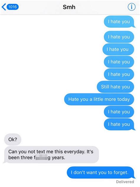 This Guy Has Been Sending The Same Angry Text To His Ex Girlfriend Every Day For 3 Years Brobible