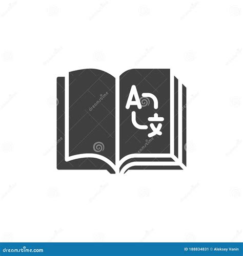 Vectorpictogram Dictionary Book Vector Illustratie Illustration Of