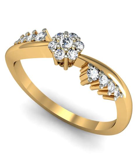 Rasav Jewels 18kt Gold Adjustable Wedding And Engagement Ring Buy Rasav