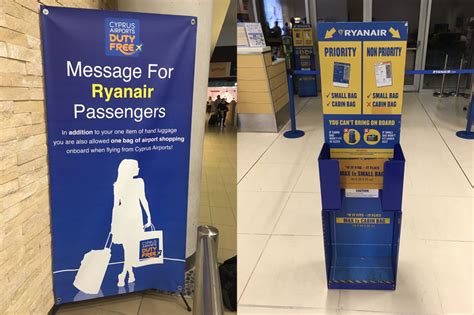 hand baggage size for ryanair iqs executive