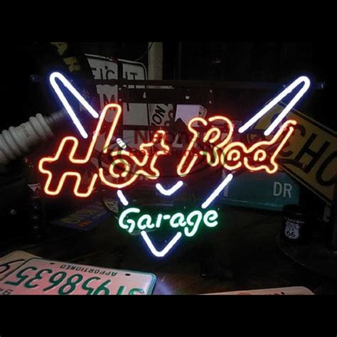 Custom Garage Hot Rod Neon Sign Usa Custom Neon Signs Shop Neon