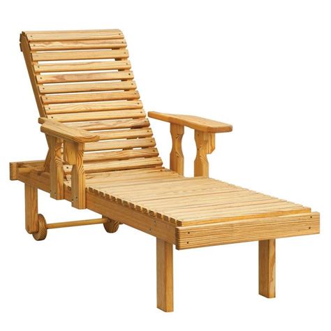 Amish Pine Rollback Outdoor Patio Chaise Lounge Patio Chaise Lounge