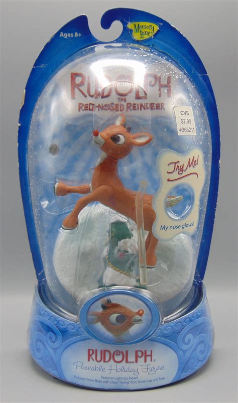 Rudolph The Red Nosed Reindeer Rudolph Posable Figure Memory Lane
