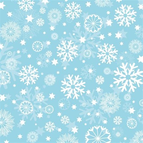 Free Vector Snowflakes On Light Blue Background