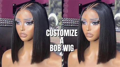 How To Customize A Bob Wig Youtube