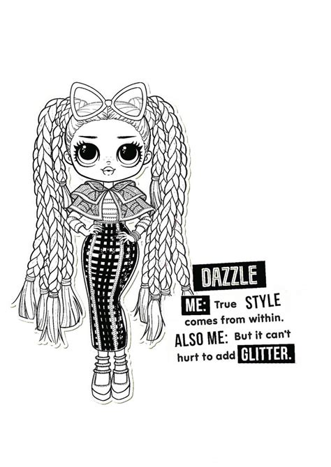 Lol Omg Dazzle Coloring Page Coloring Pages Bee Coloring Pages Free