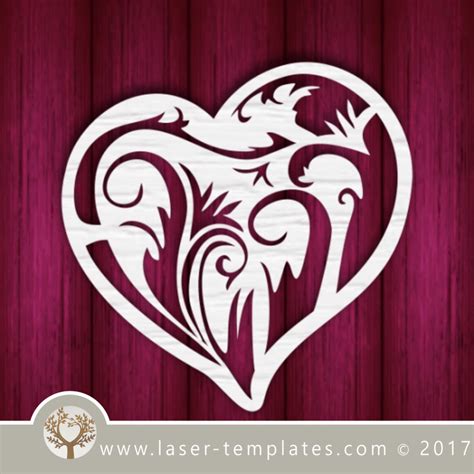 Terms of use can be found within your downloads or by clicking here. Heart template laser cut online store, free vector designs ...