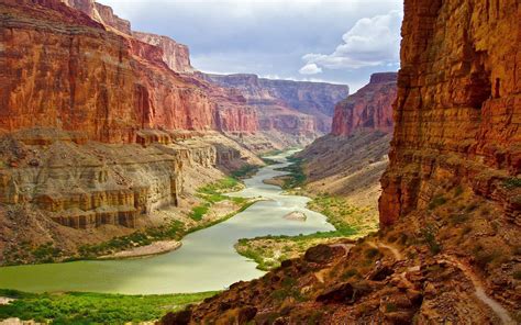 Grand Canyon Landscape Nature Canyon River Hd Wallpaper Wallpaper