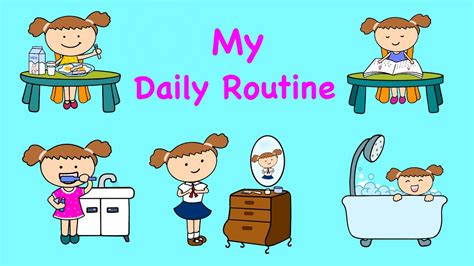 My Daily Routine Daily Routine Flashcards Youtube