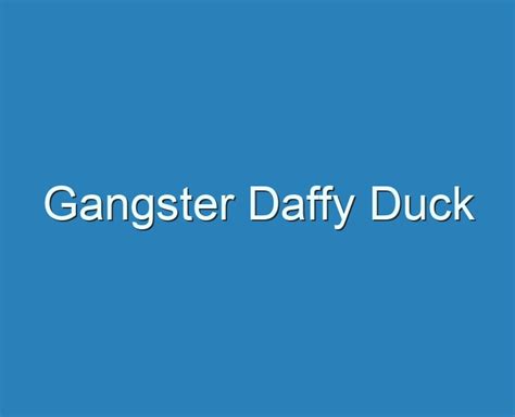 Best Gangster Daffy Duck Reviews