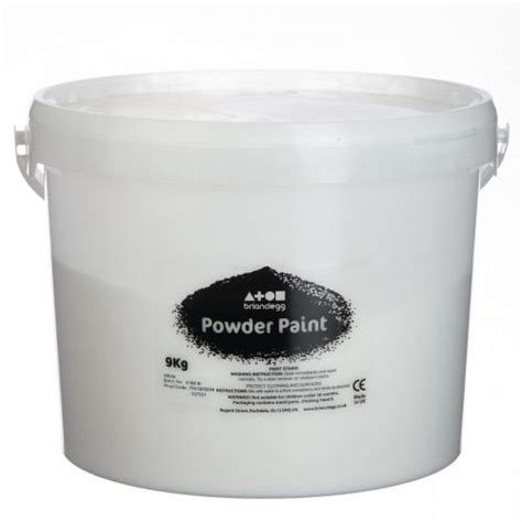 Powder Paint In White 9kg Tub 137321 He1202004 Powder Paint