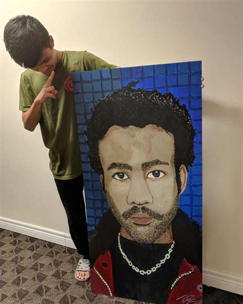 Donald Glover This Was A Final Art Project For My Grade 12 Class This
