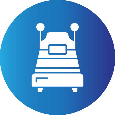 Single Bed Generic Blue Icon