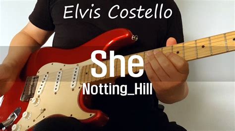 elvis costello she guitar cover youtube