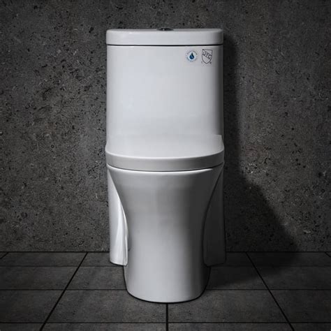 Modern Dual Flush One Piece Elongated Siphonic Toilet With Slow Close