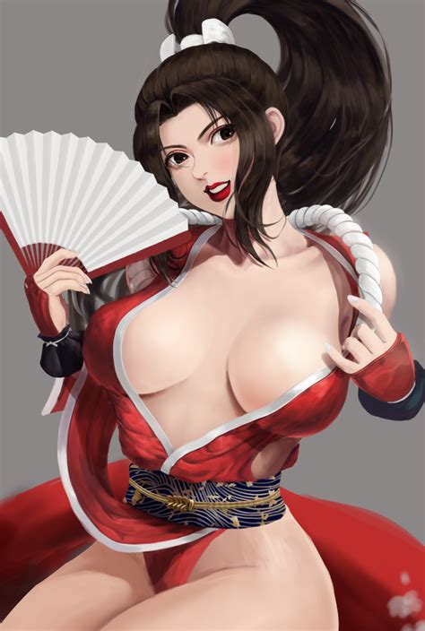 Shiranui Mai Fatal Fury Absurdres Highres 1girl Breasts Large